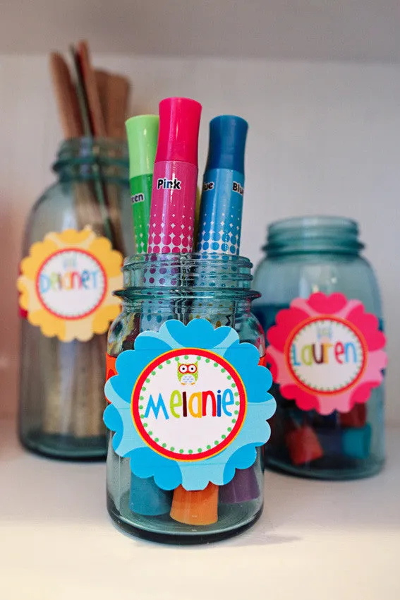3 inch Tags | Owl Collection | UPRINT | Schoolgirl Style