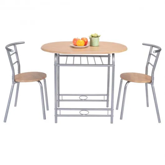 3 pcs Simple Table And Chairs Set