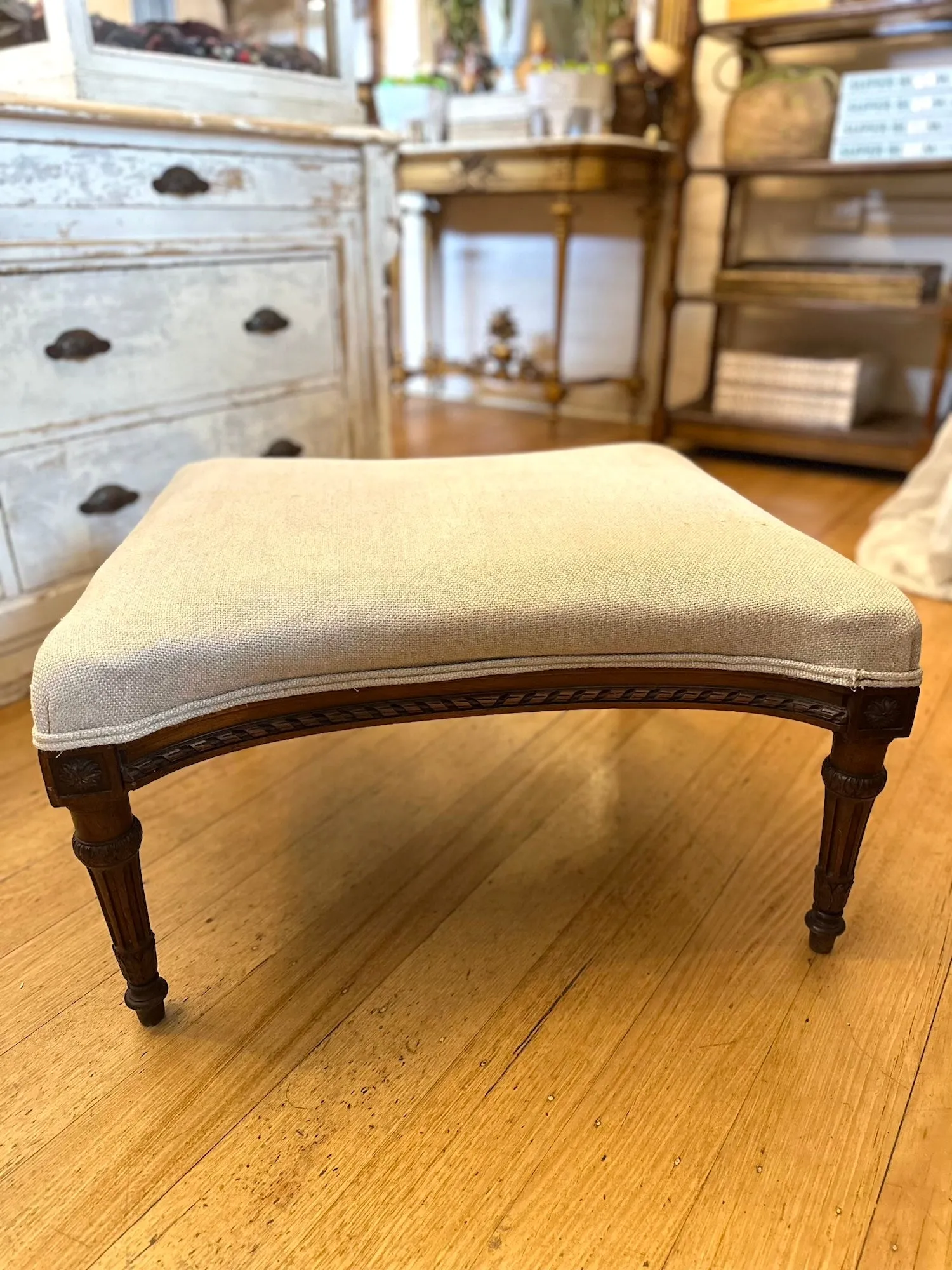 Antique French Three Piece Walnut Duchess Suite
