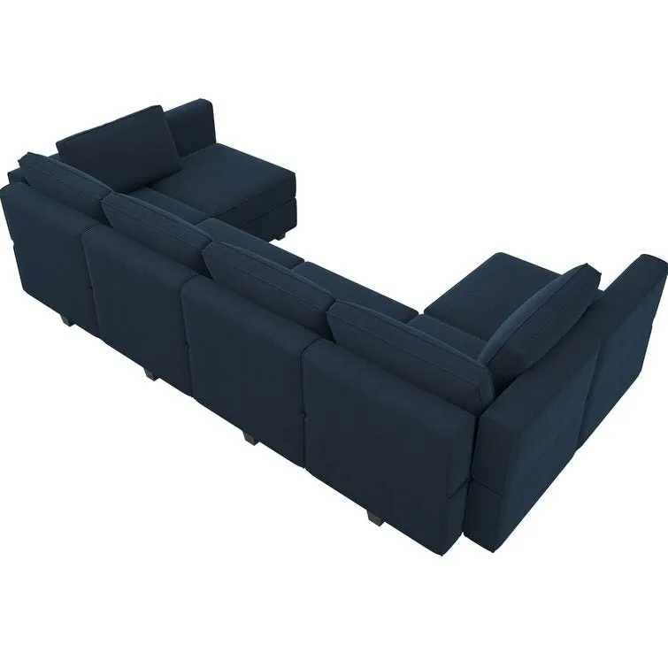 Arvon 6 Seater Premium Fabric U Shape Sofa For Living Room
