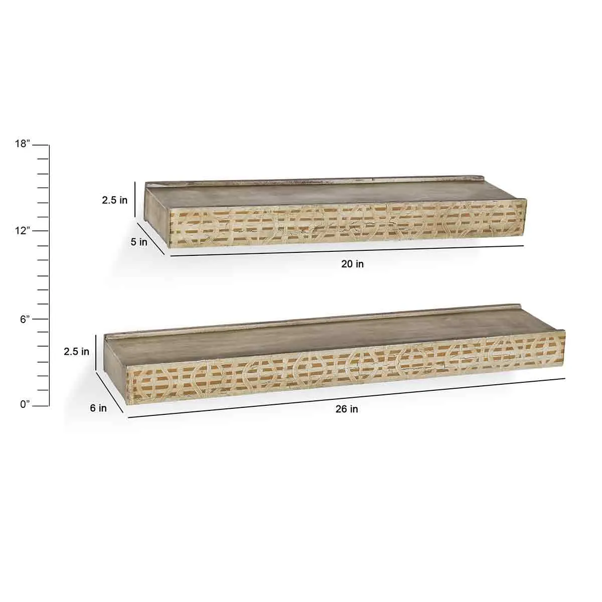 Ashton Camel Wall Shelf