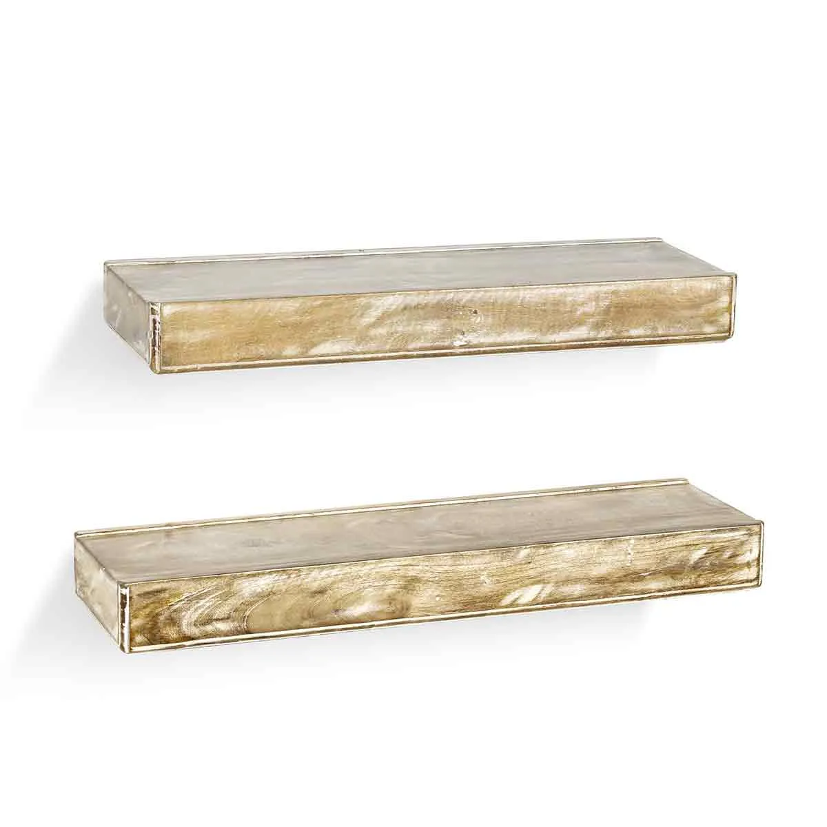 Ashton Distress White Wall Shelf