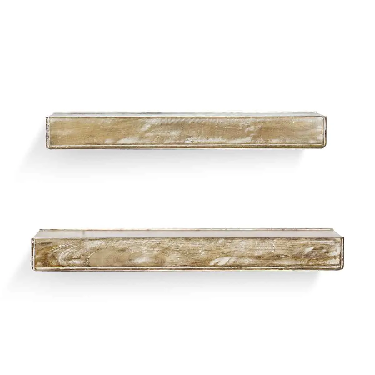 Ashton Distress White Wall Shelf