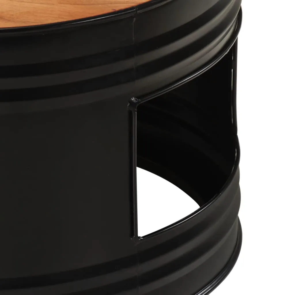 Bar Tables Drum Shape 3 pcs Solid Wood Acacia