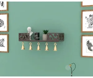 Bell Floating Wall Shelf (Brown)
