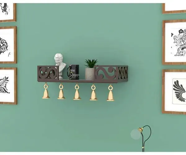 Bell Floating Wall Shelf (Brown)