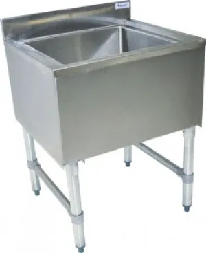 BK Resources UB4-21-IB30 30" Insulated  Stainless Steel Ice Bin - 21" Deep