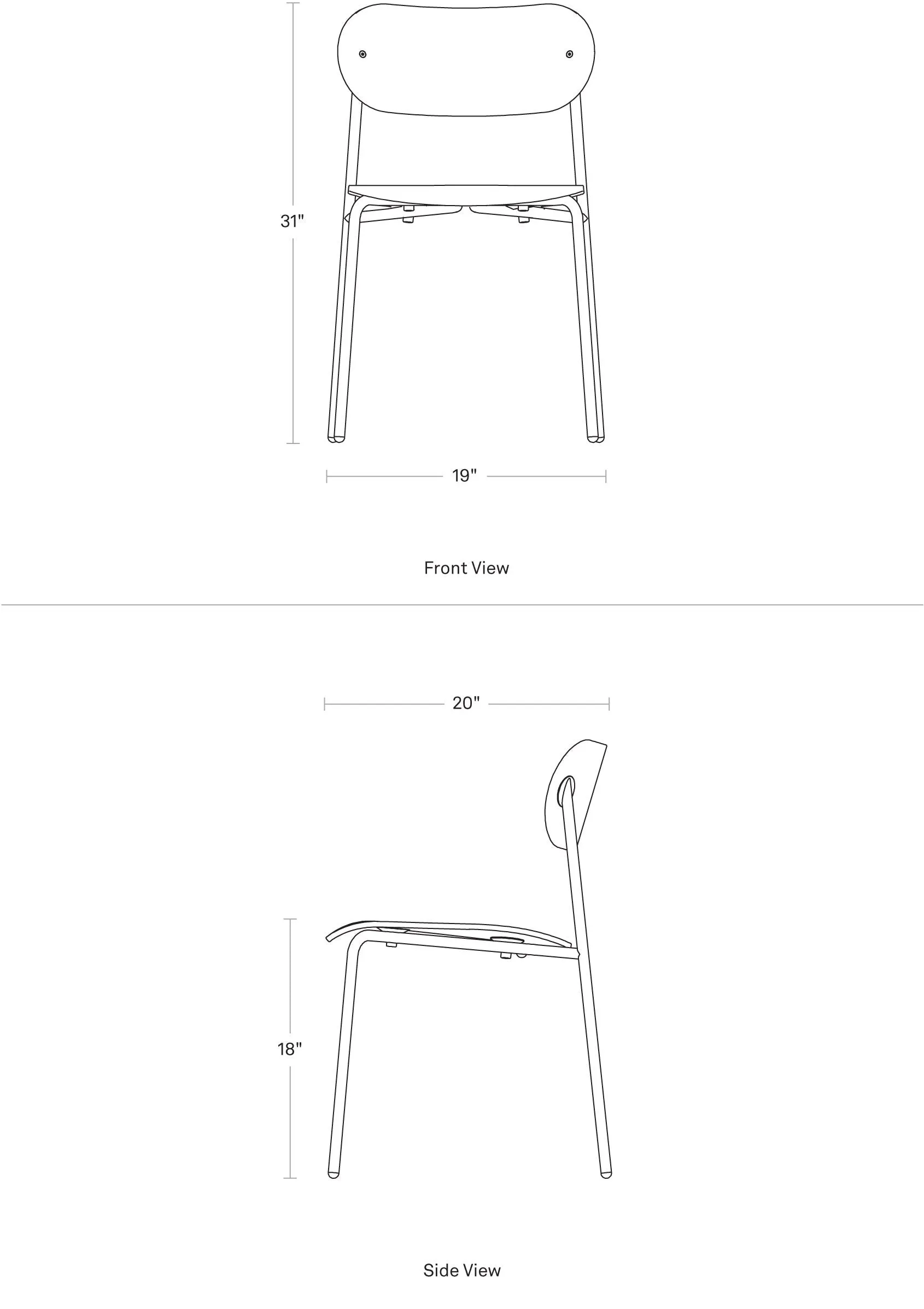 Blu Dot SideBySide Dining Chair
