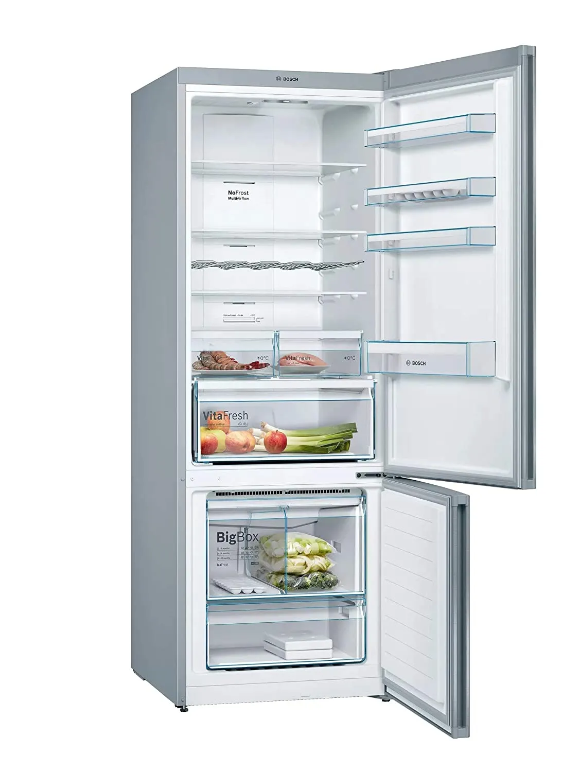 Bosch KGN56XI40I 559 L 2 Star Inverter Double Door Refrigerator