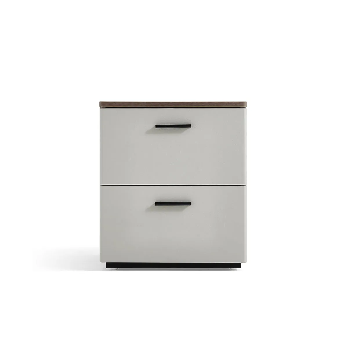 Cappuccino 2 Drawer Taupe Bedside Table