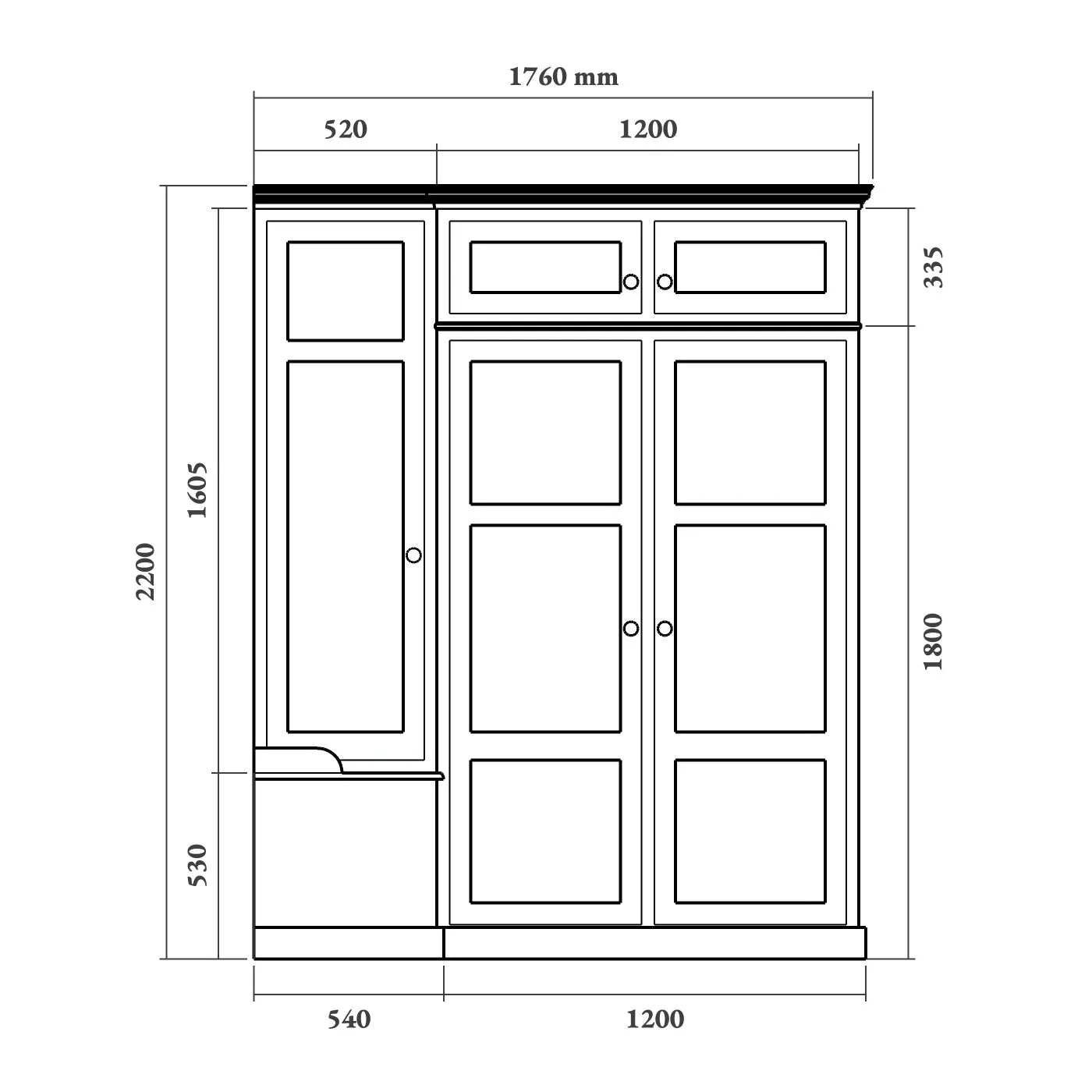 Corner Cloakroom Unit