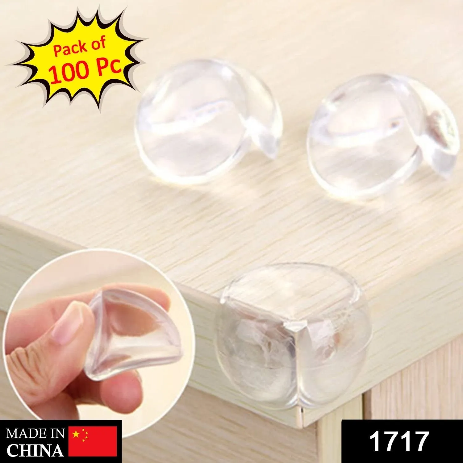 Corner Guards Clear Corner Protectors High Resistant Adhesive (Pack of 100)
