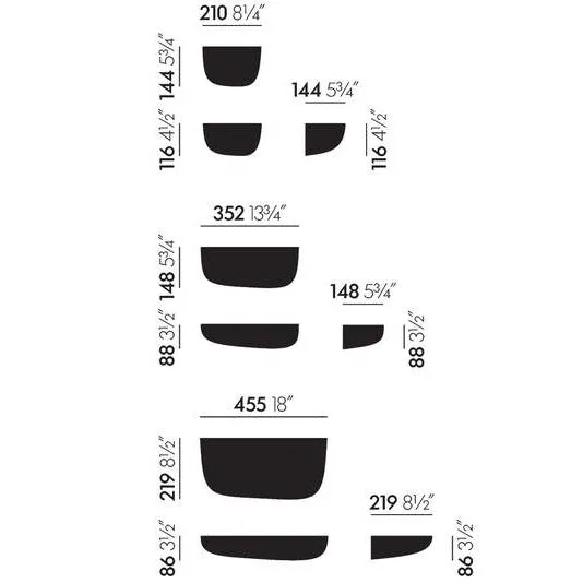 Corniches Wall Shelves, White Gloss