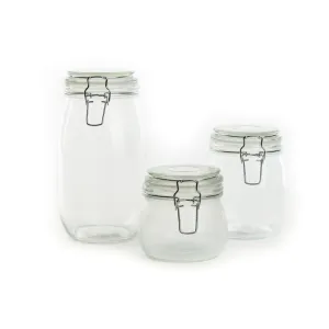Glass Jar W/ Clamp Lid