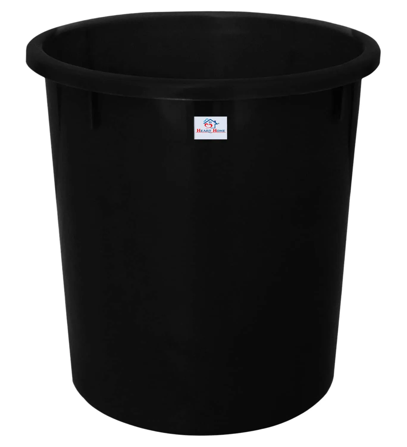 Heart Home Plastic Open Dustbin, Garbage Bin For Home, Kitchen, Office, 5Ltr.- Pack of 2 (White & Blue)-47HH01081
