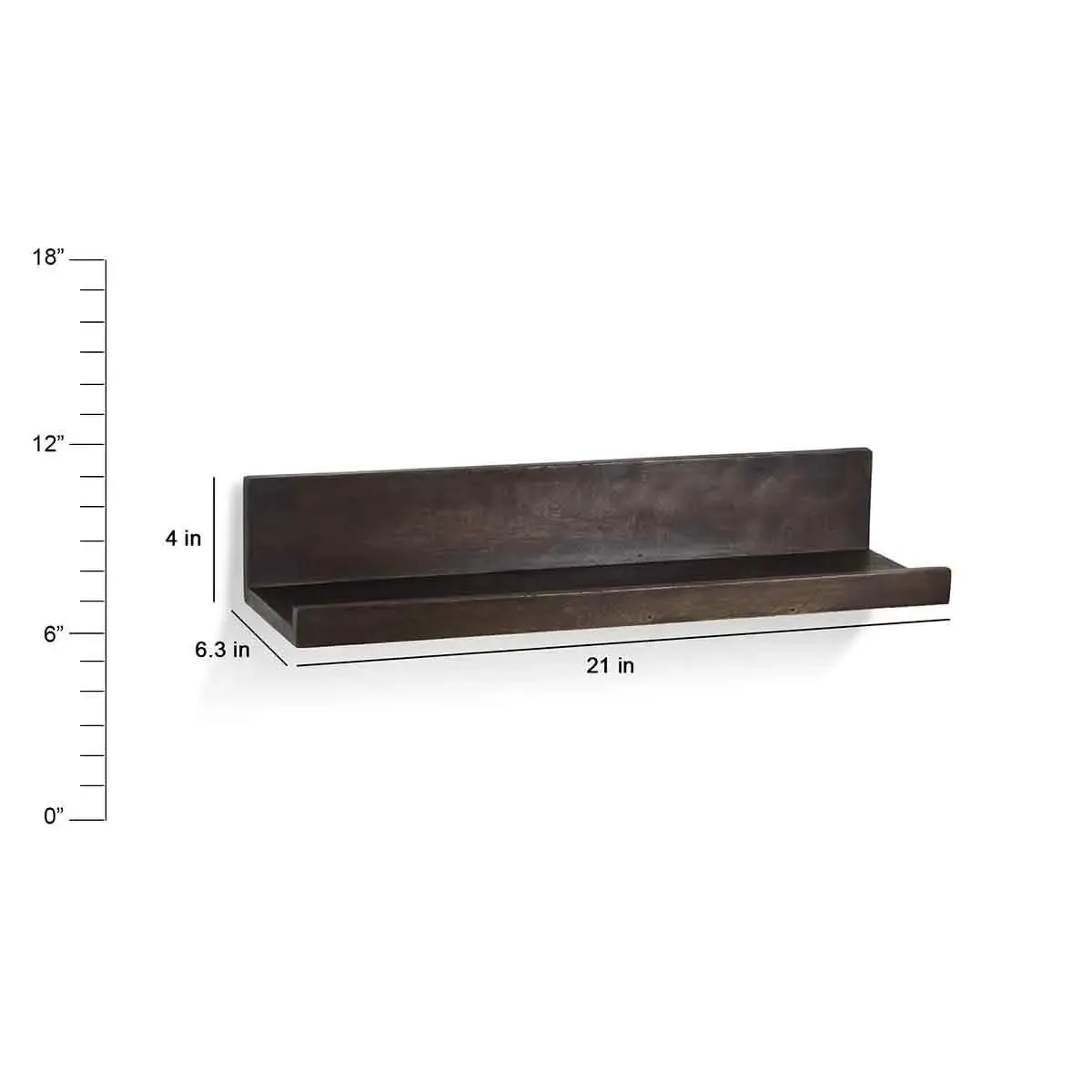 Jamie Chocolate Wall Shelf