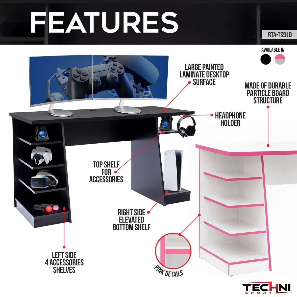 Jango Modern Gaming Desk