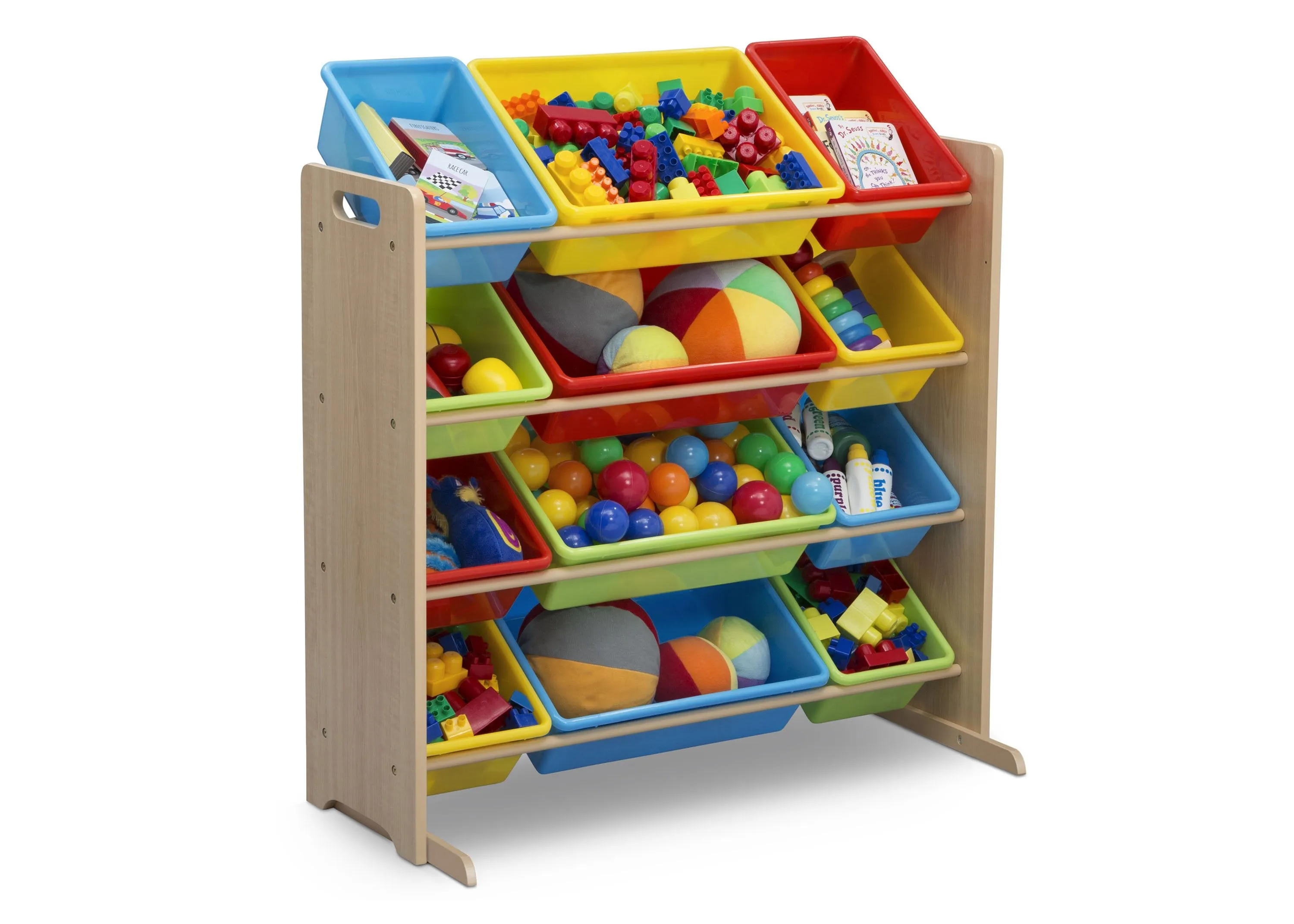 Kids Toy Storage Organizer with 12 Plastic Bins