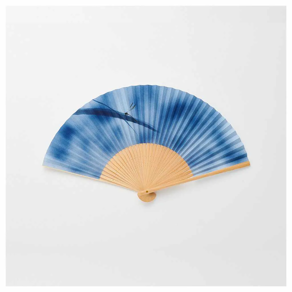 MEN'S PAPER FAN WATERSIDE DRAGONFLY [HAND FAN]