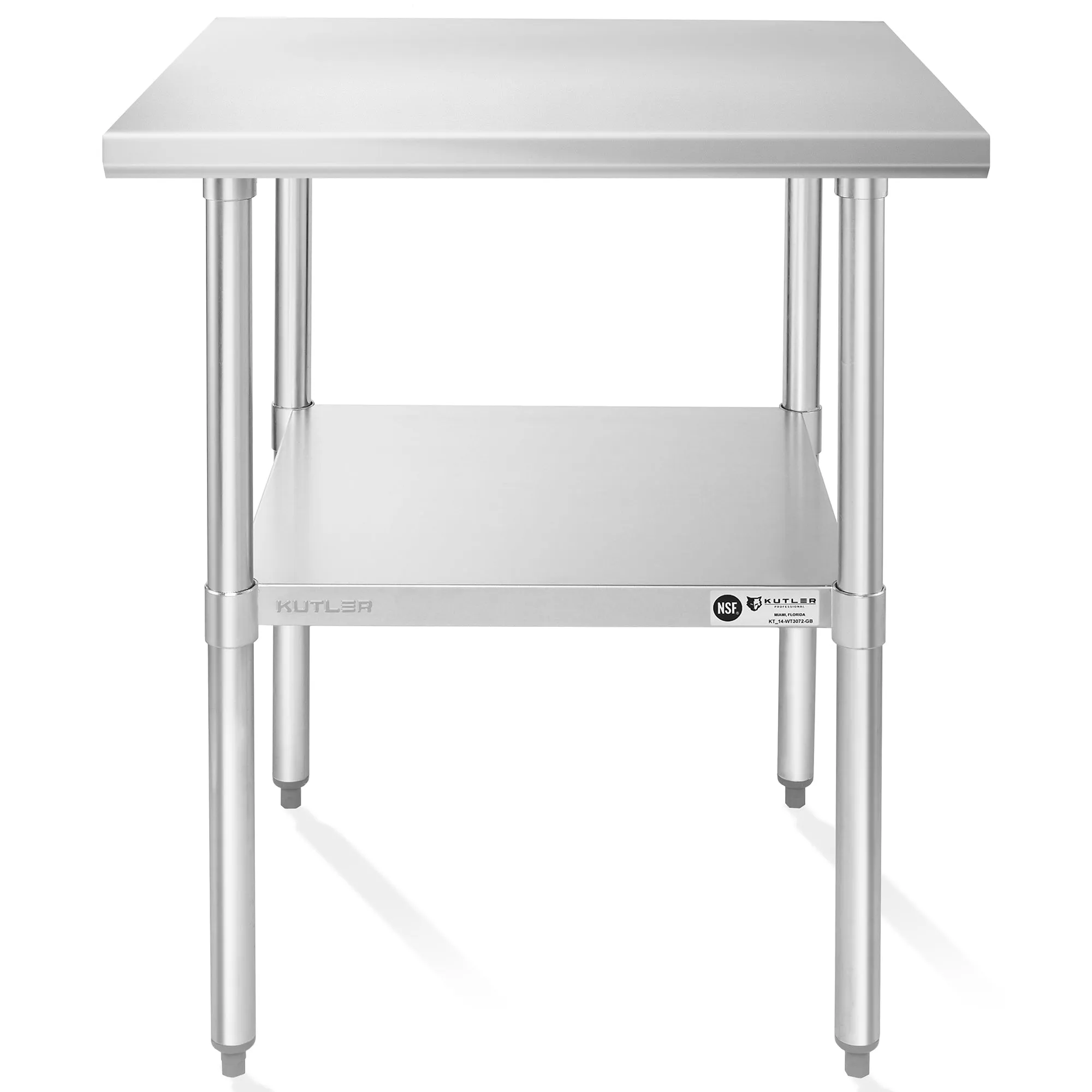 NSF Commercial Stainless Steel Table for Kitchen Prep & Work