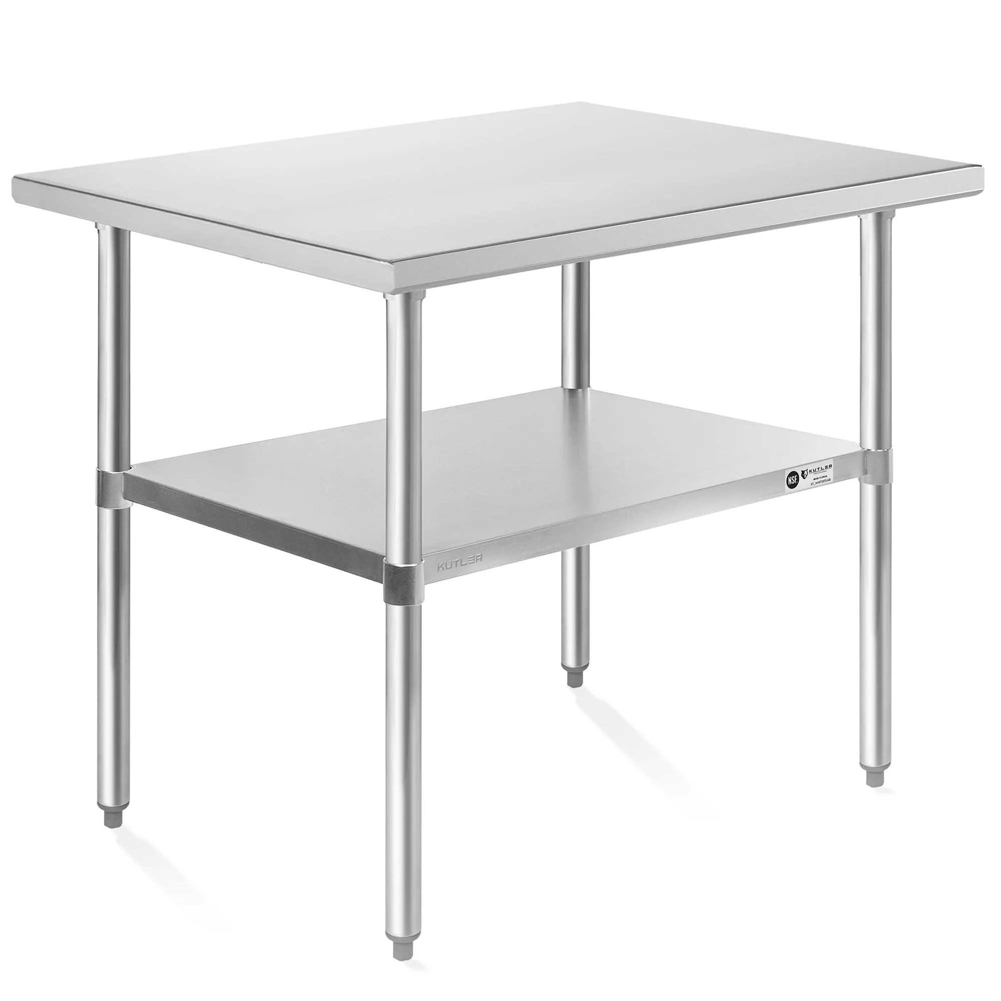 NSF Commercial Stainless Steel Table for Kitchen Prep & Work