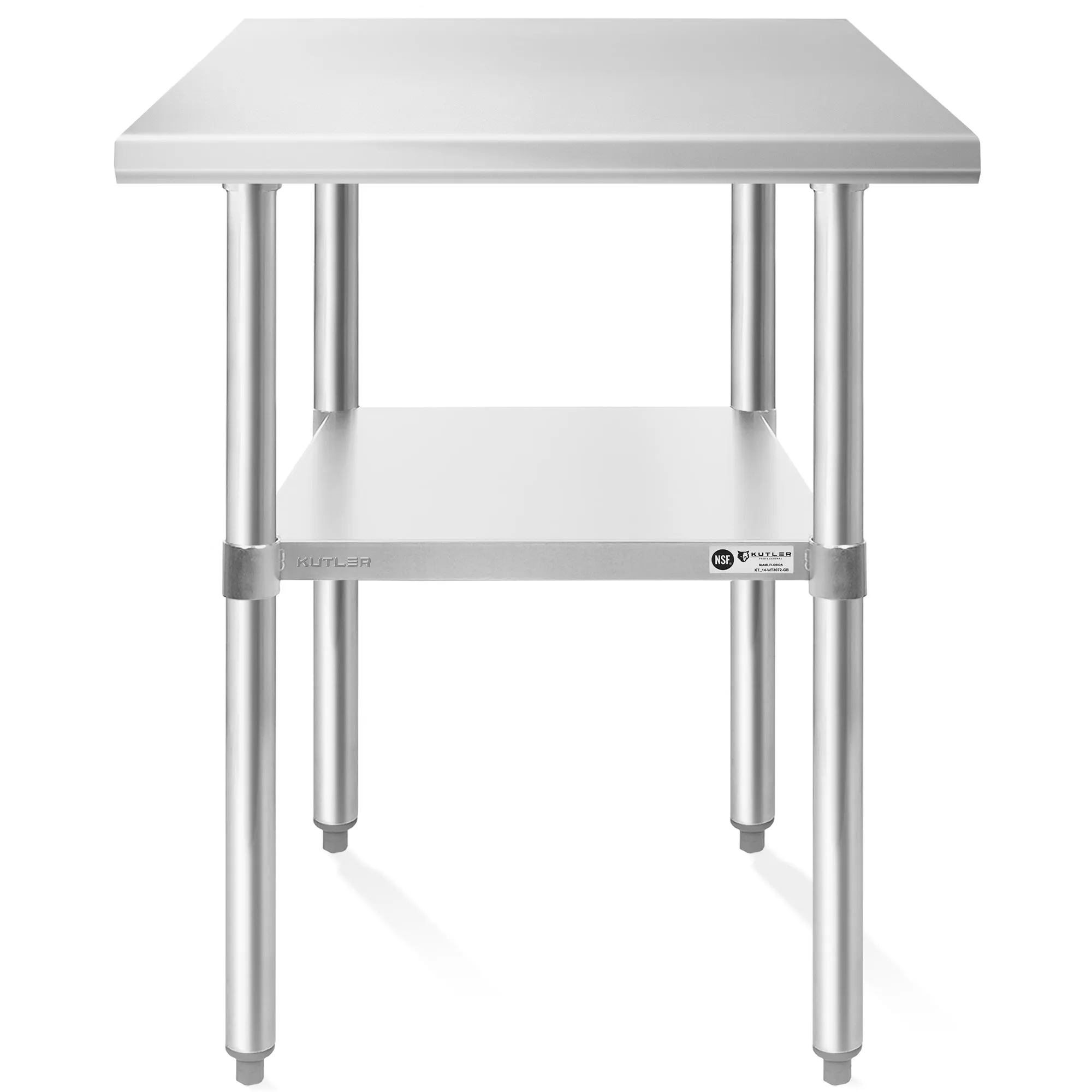 NSF Commercial Stainless Steel Table for Kitchen Prep & Work