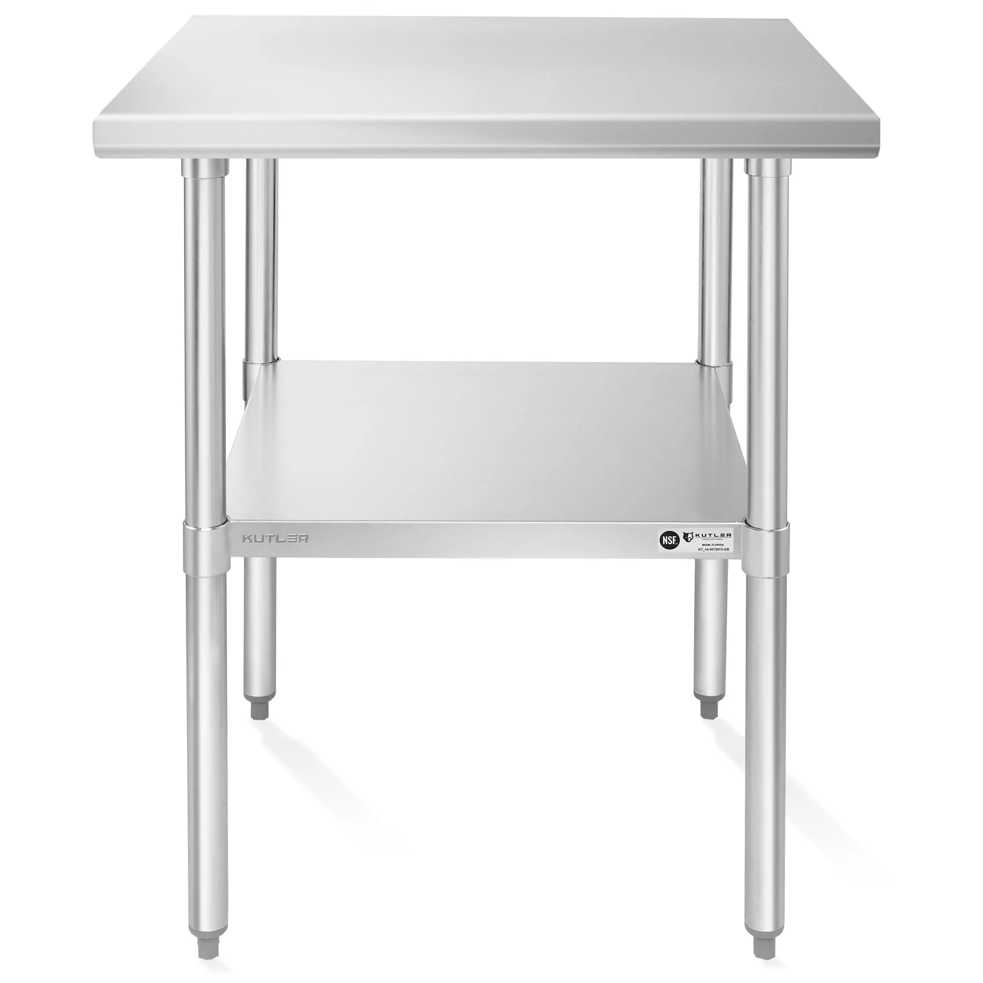 NSF Commercial Stainless Steel Table for Kitchen Prep & Work