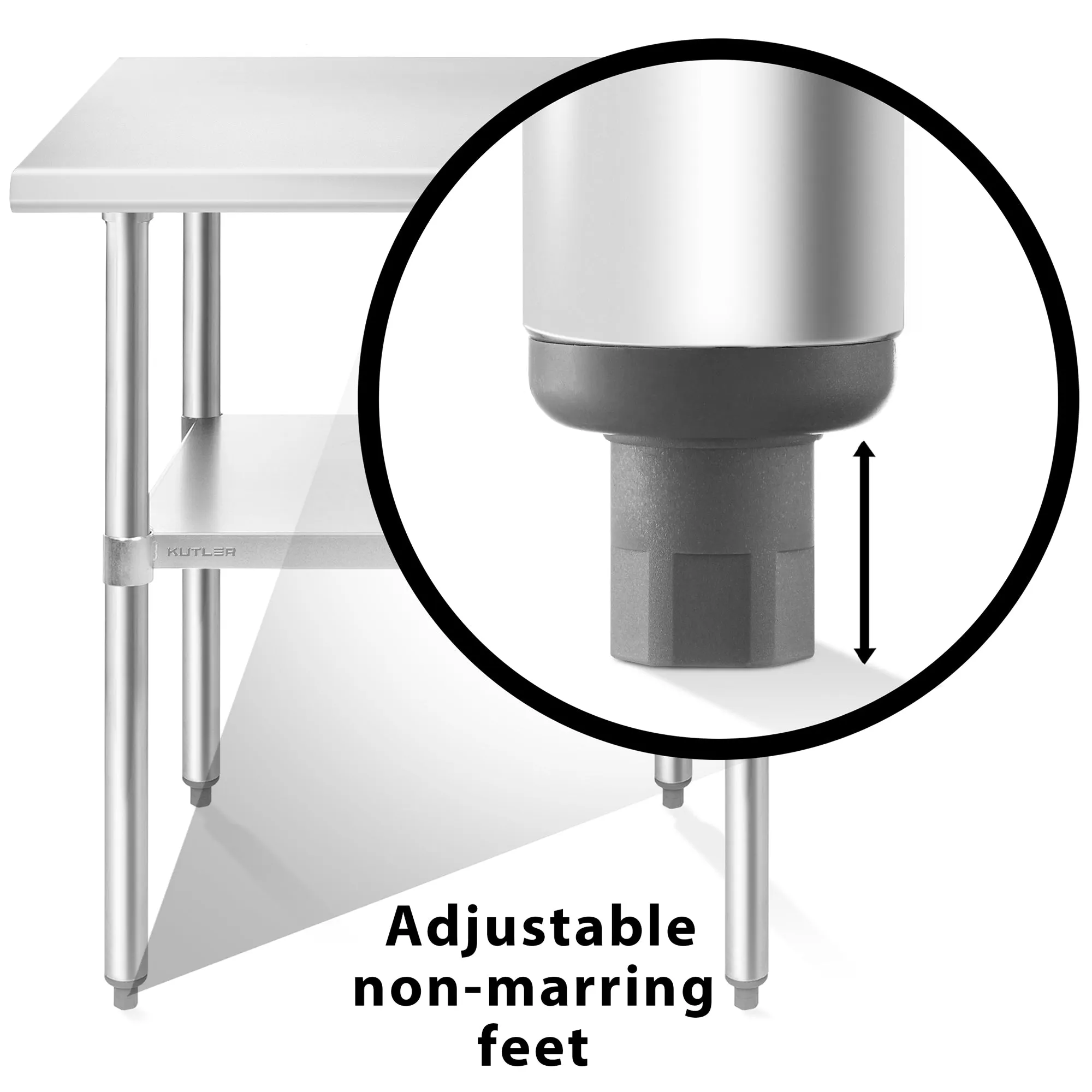 NSF Commercial Stainless Steel Table for Kitchen Prep & Work