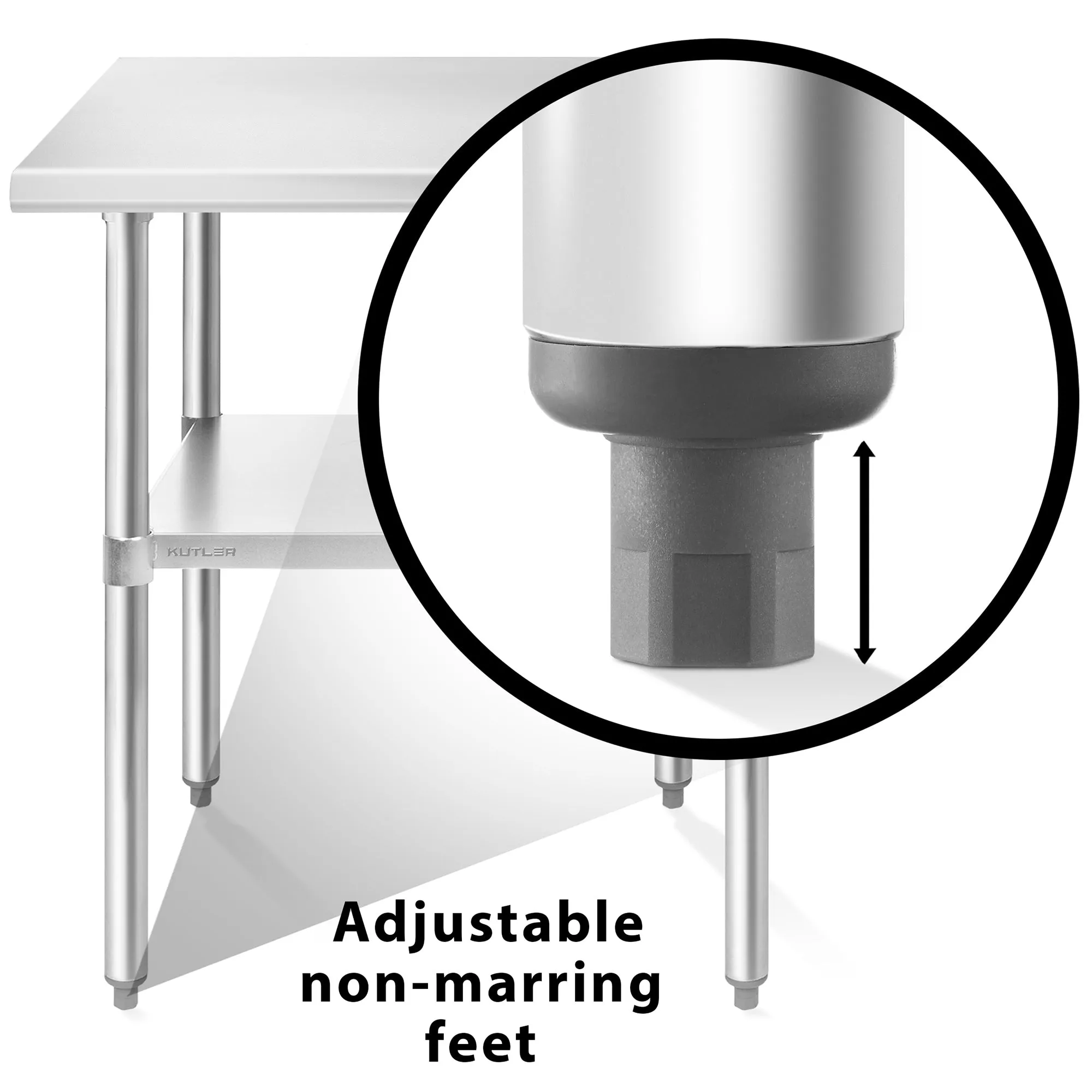 NSF Commercial Stainless Steel Table for Kitchen Prep & Work