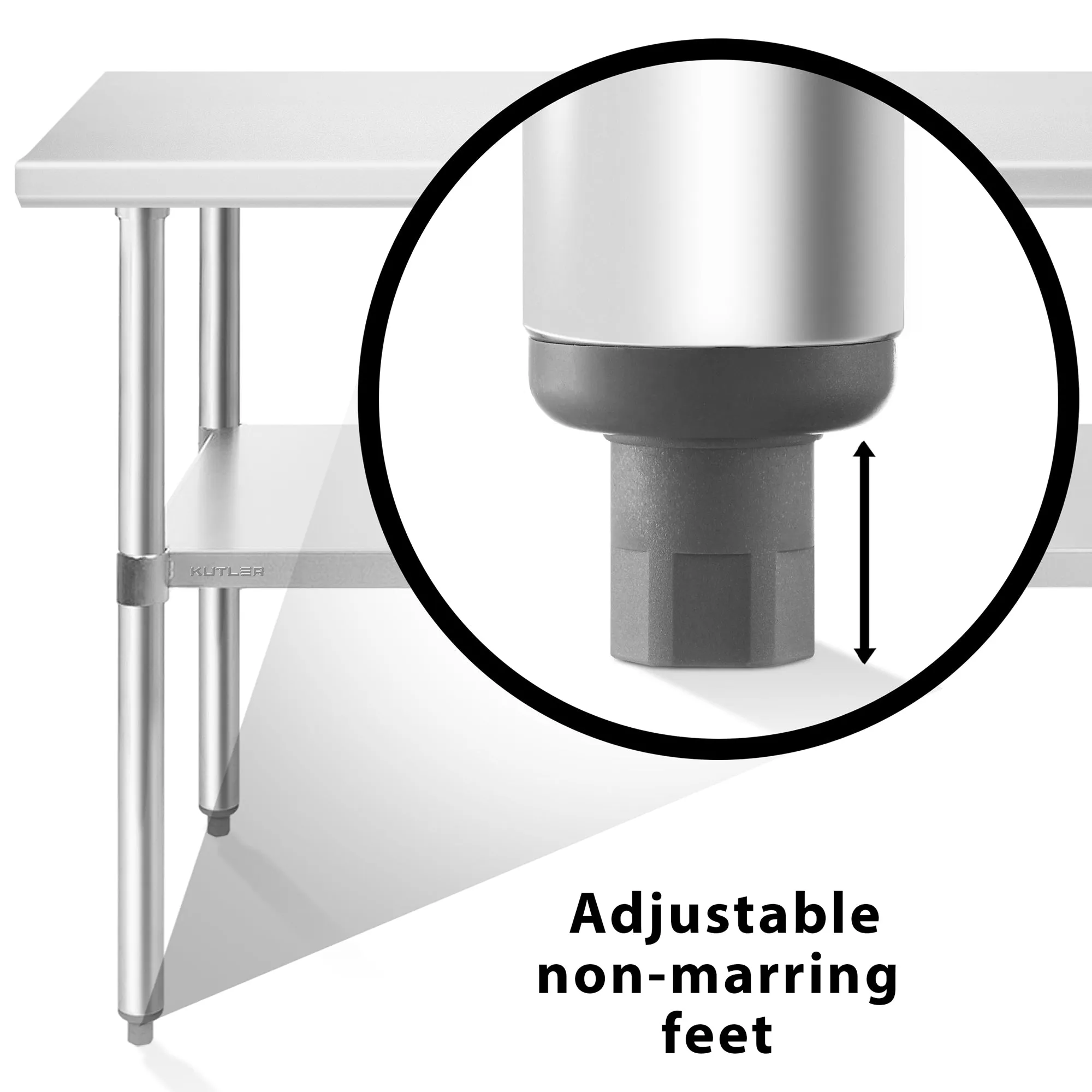 NSF Commercial Stainless Steel Table for Kitchen Prep & Work