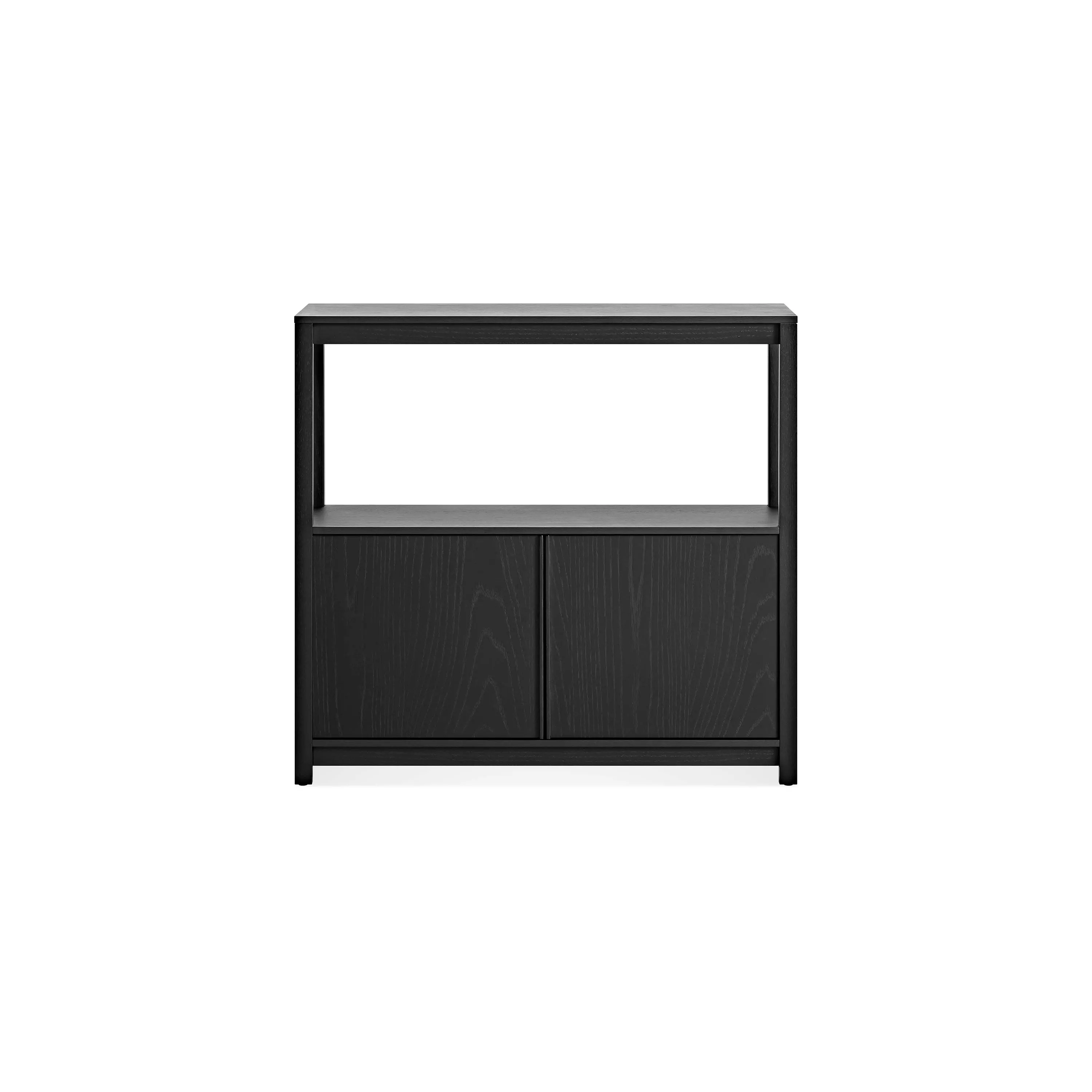 Open Plan Low Bookcase with Storage