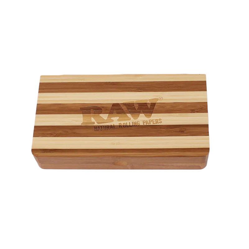 RAW Back Flip Striped Bamboo Rolling Tray