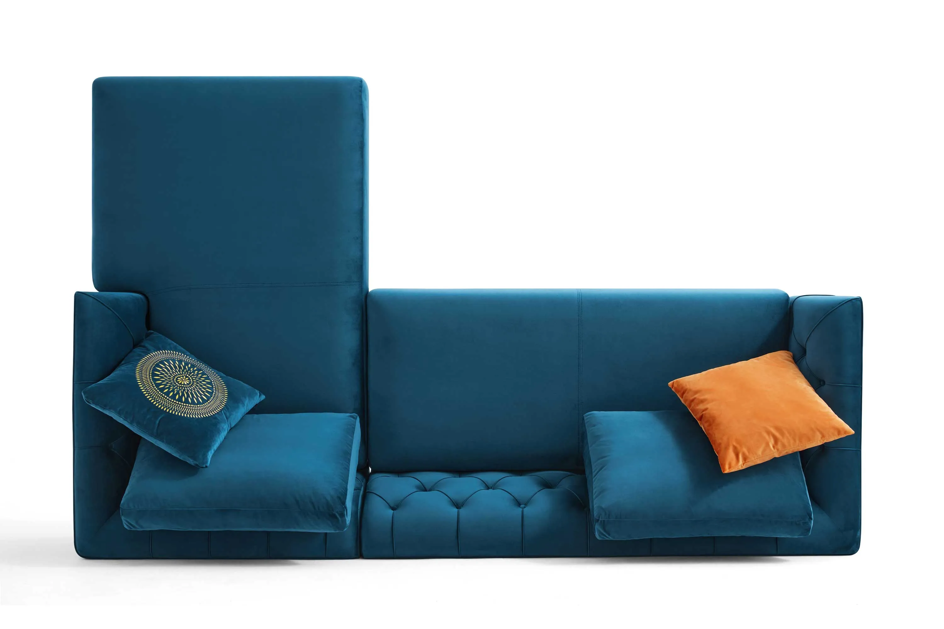 Rubeza Cricket 2 Seater/Chaise - Dark Blue