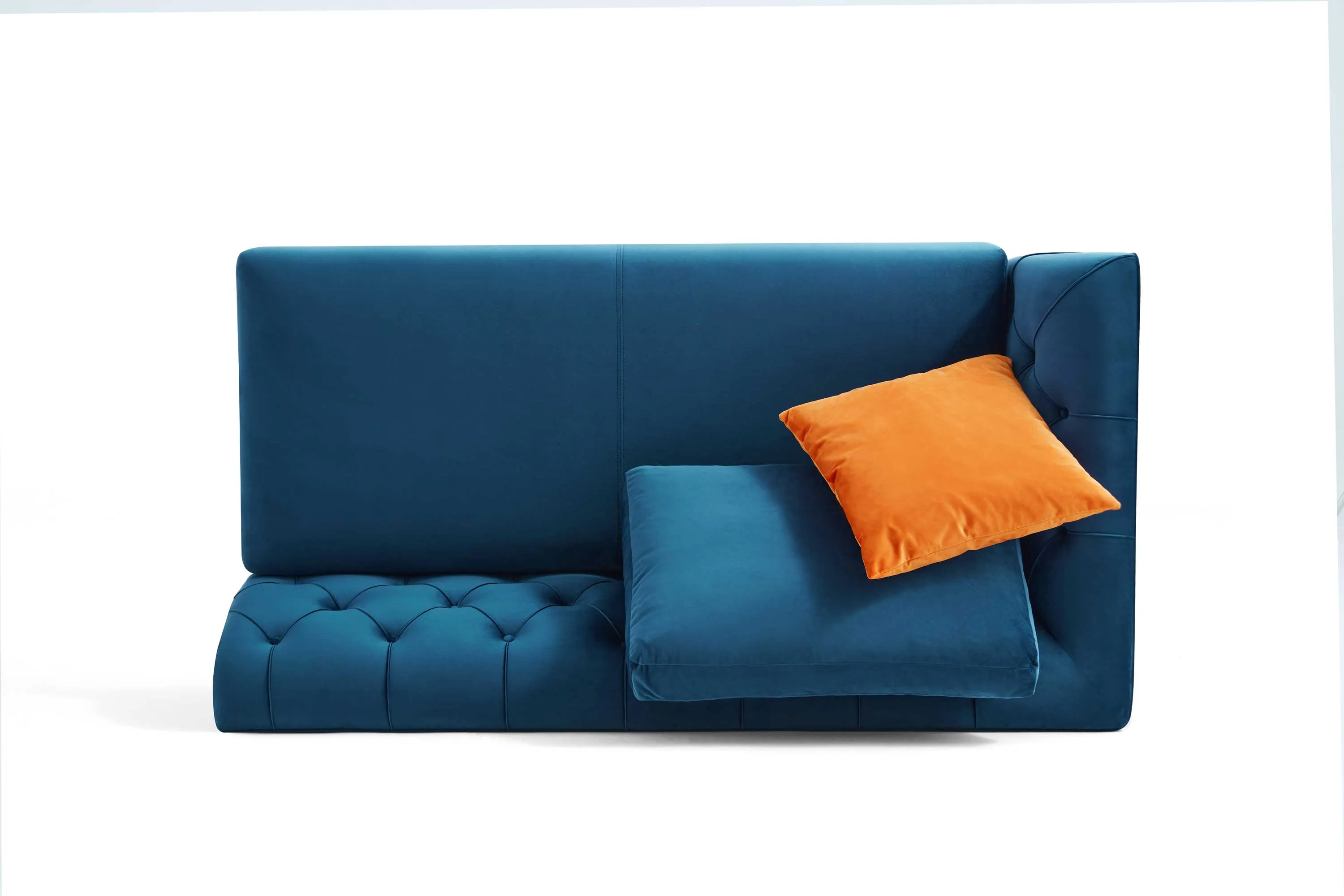 Rubeza Cricket 2 Seater/Chaise - Dark Blue