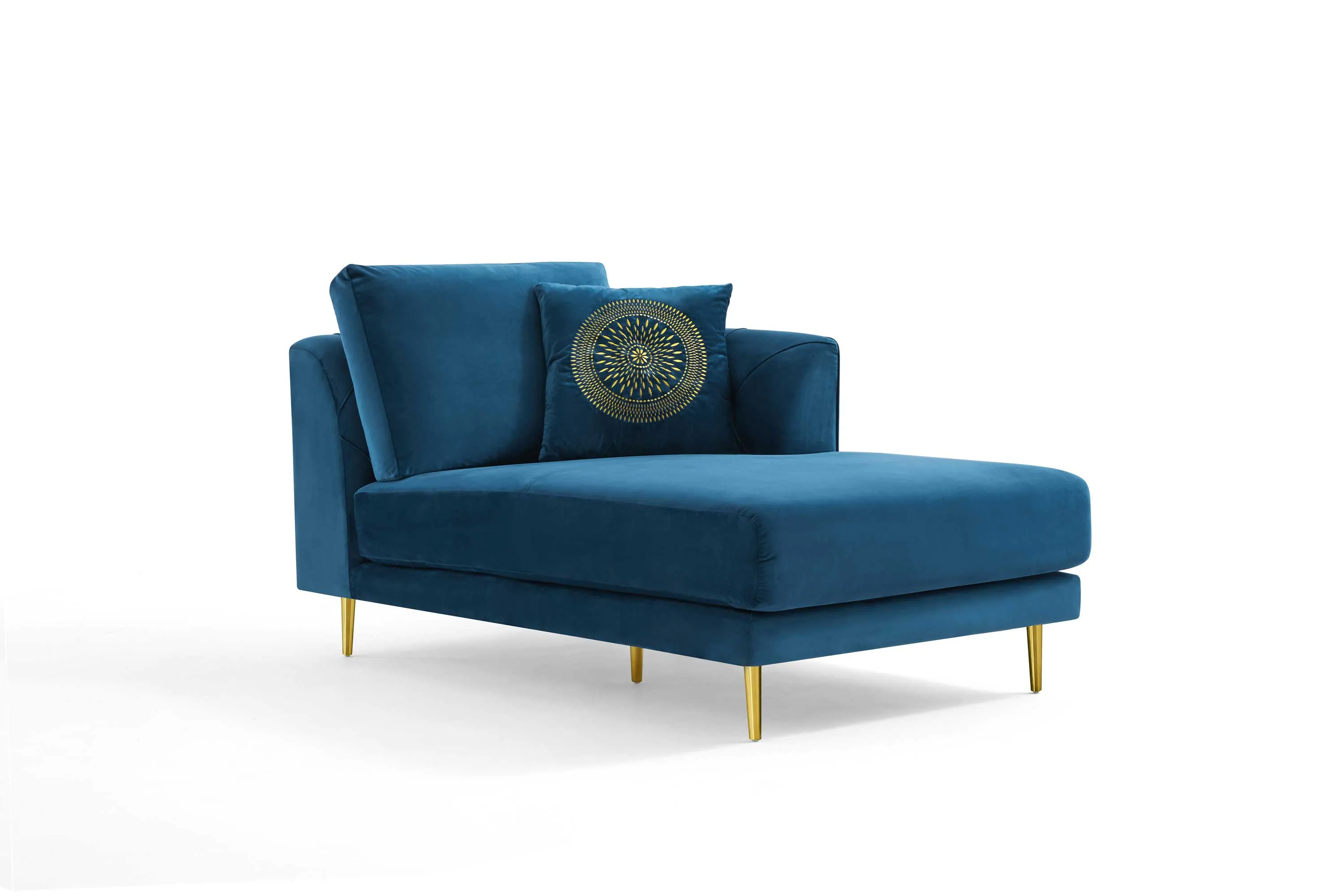 Rubeza Cricket 2 Seater/Chaise - Dark Blue