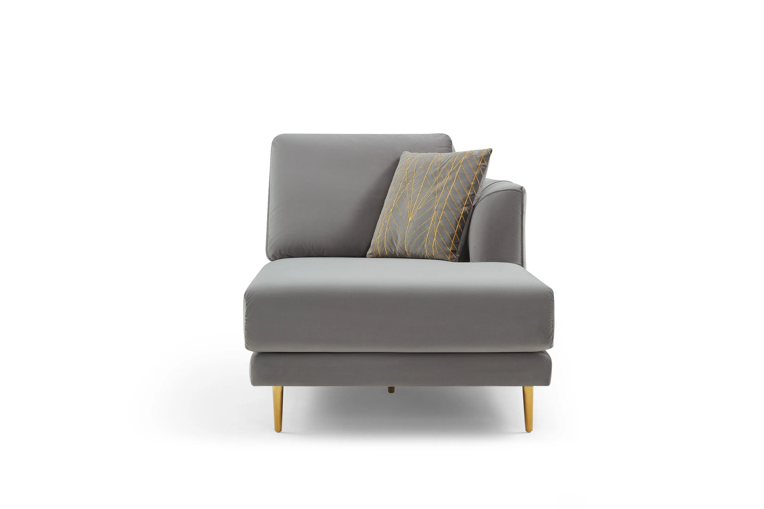 Rubeza Cricket 2 Seater/Chaise - Medium Grey