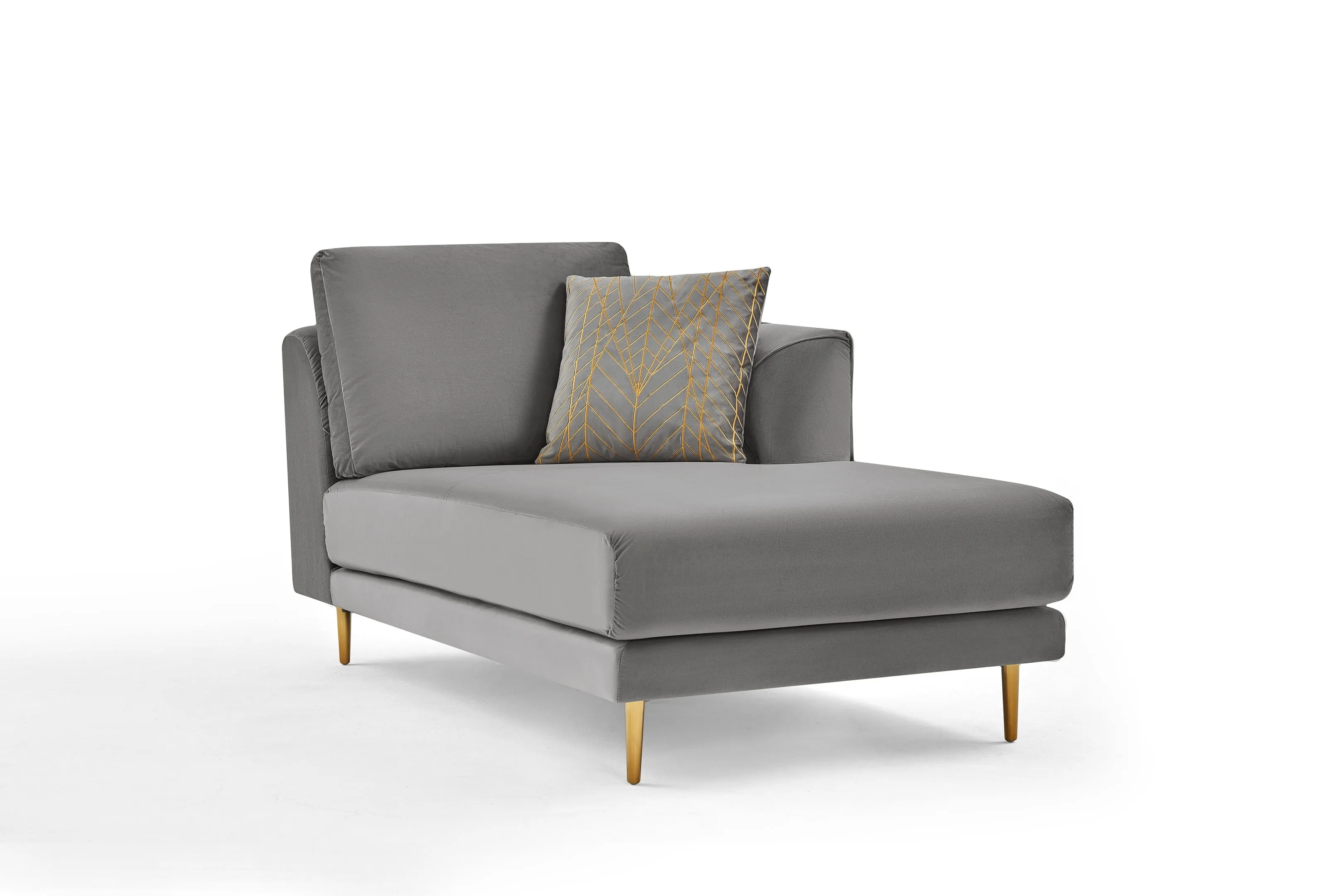 Rubeza Cricket 2 Seater/Chaise - Medium Grey