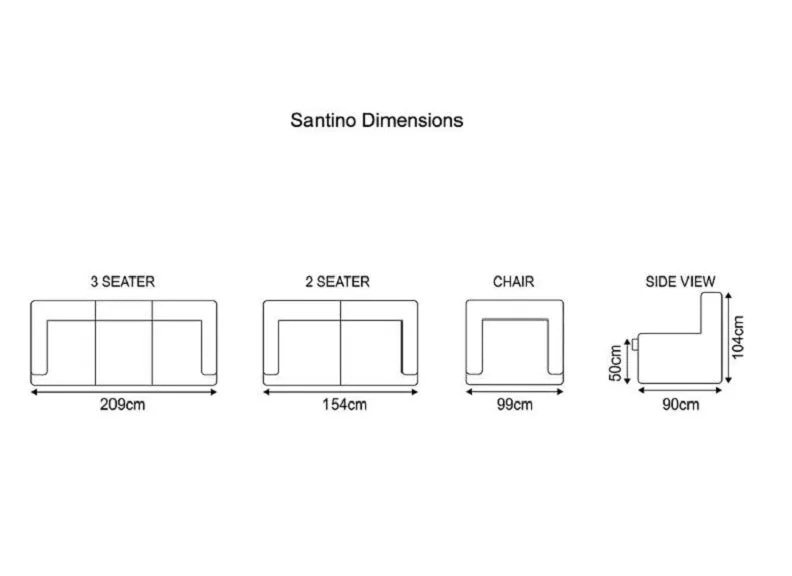 Santino 3RR 2RR Powered Sofas - Slate