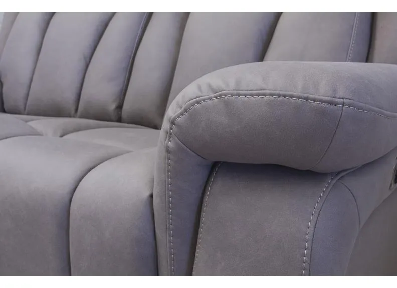 Santino Two Seat Powered Recliner - Grey