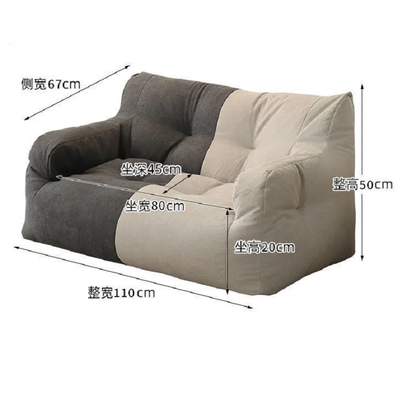 Two Seat Sofa In Dual Tone
