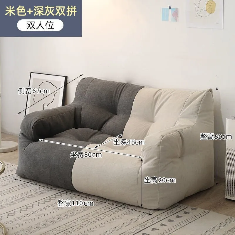 Two Seat Sofa In Dual Tone