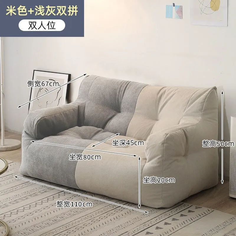 Two Seat Sofa In Dual Tone