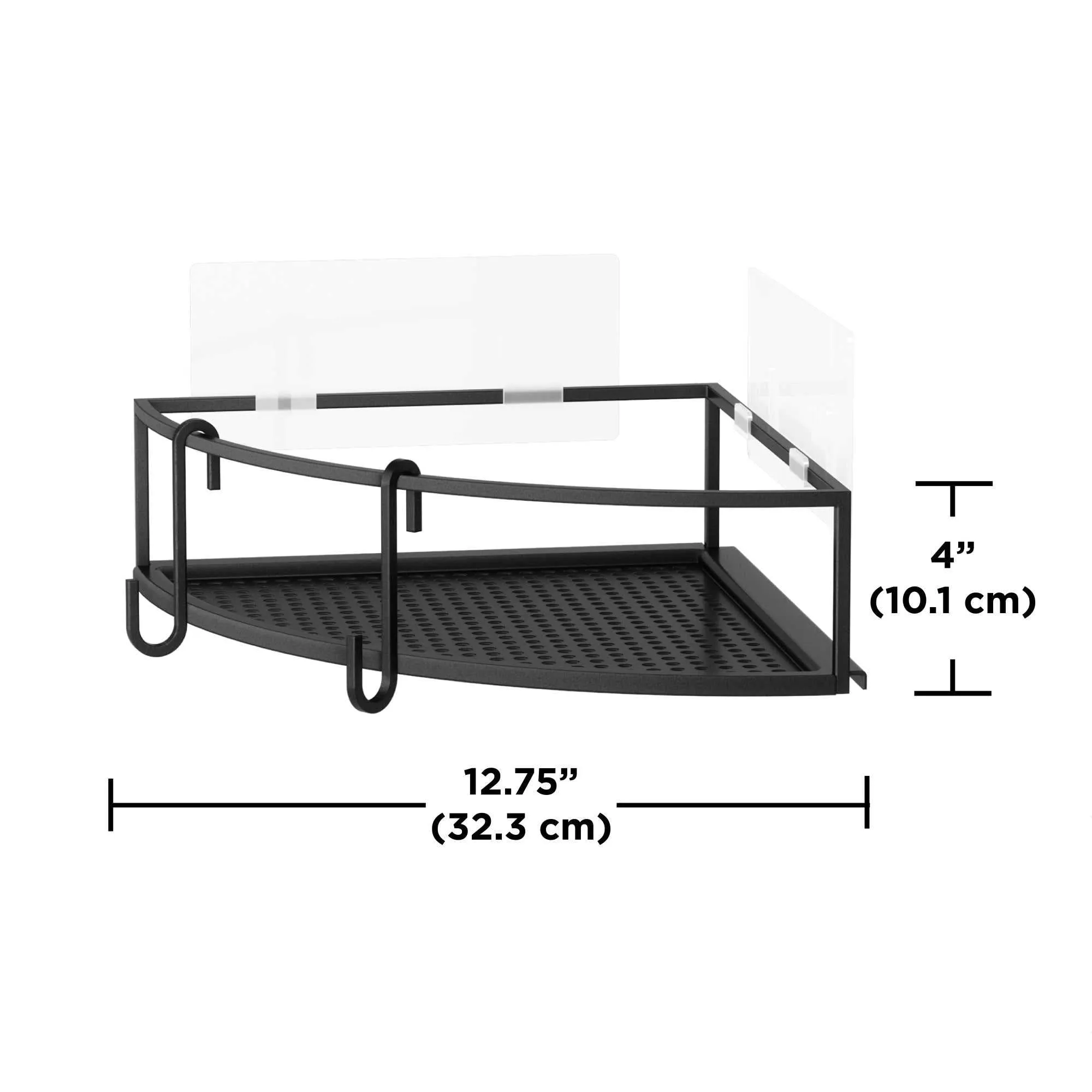 Umbra Cubiko Corner Bin, black (set of 2)
