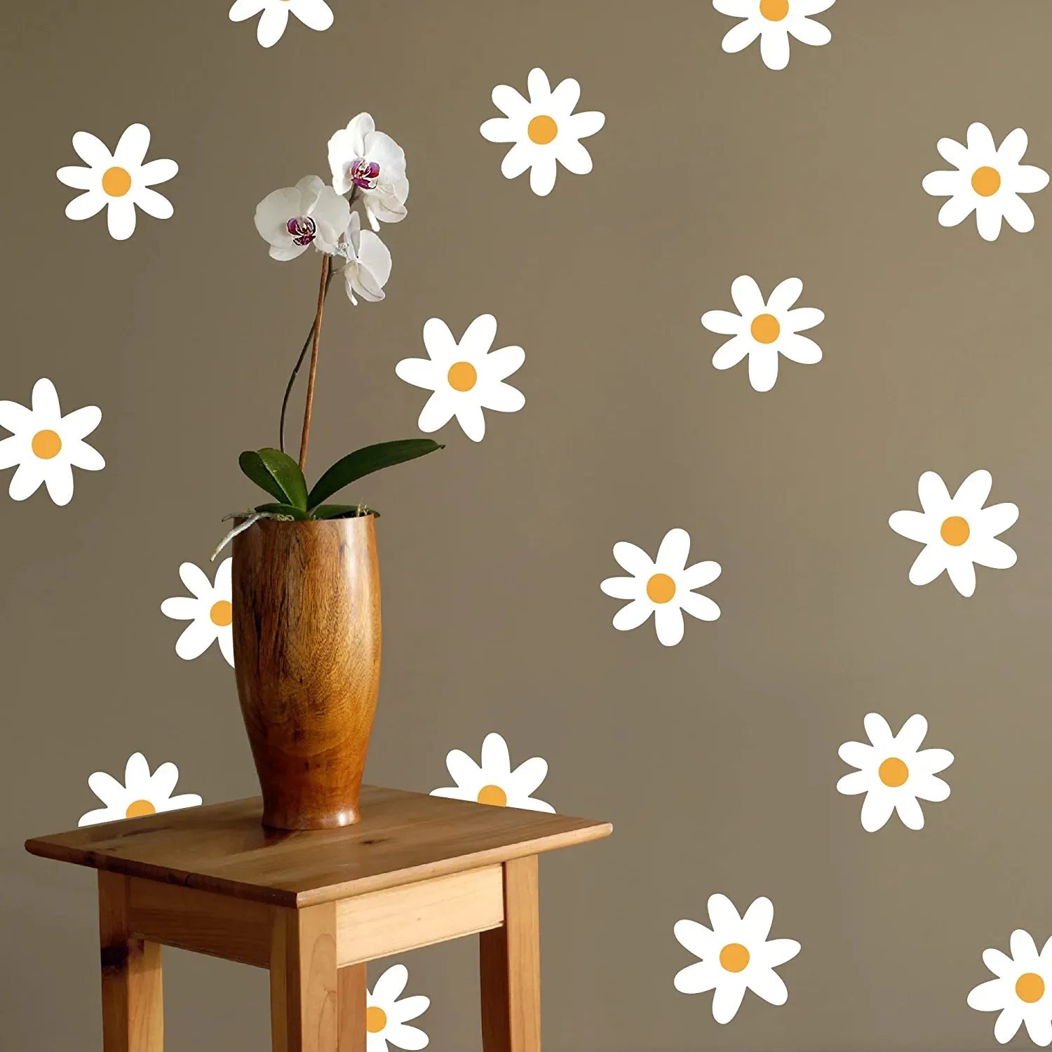 White Daisy Wall Decals