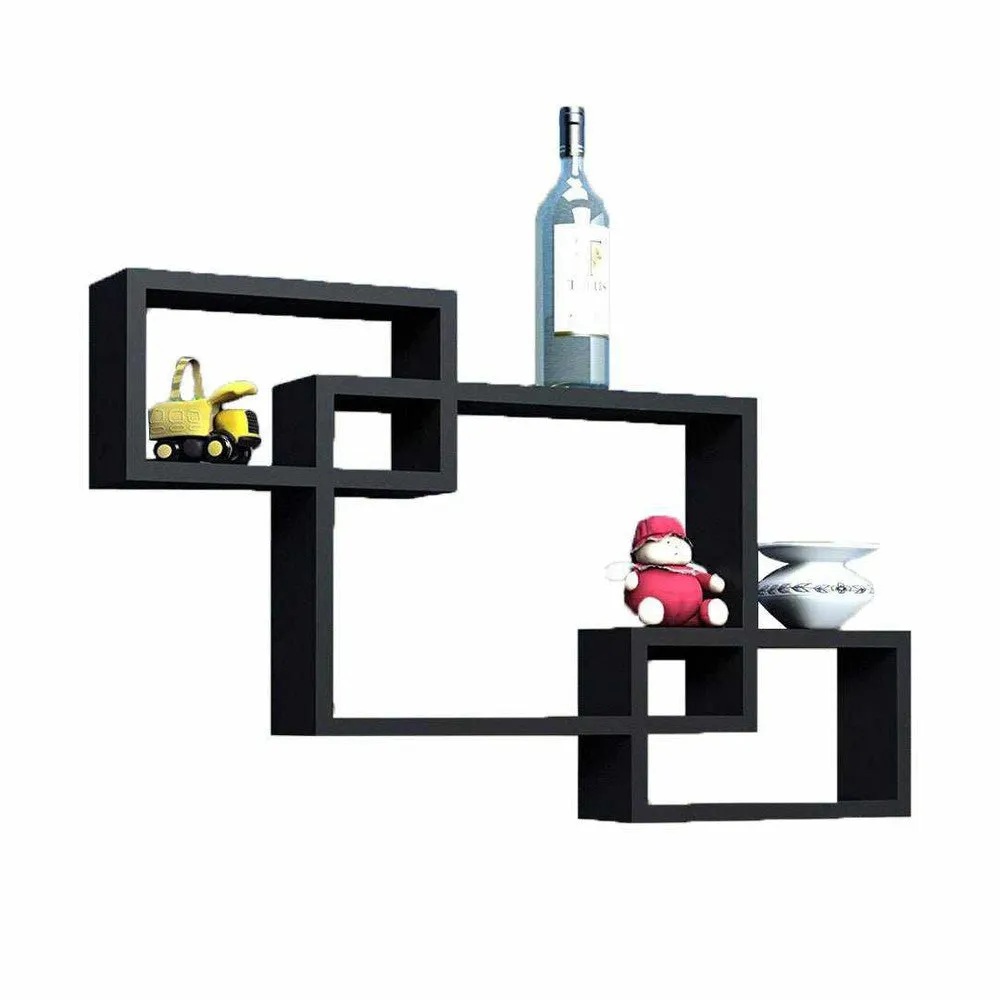Wood Handmade Wall Mounted Shelves Decorative Shelf (Set Of 3)