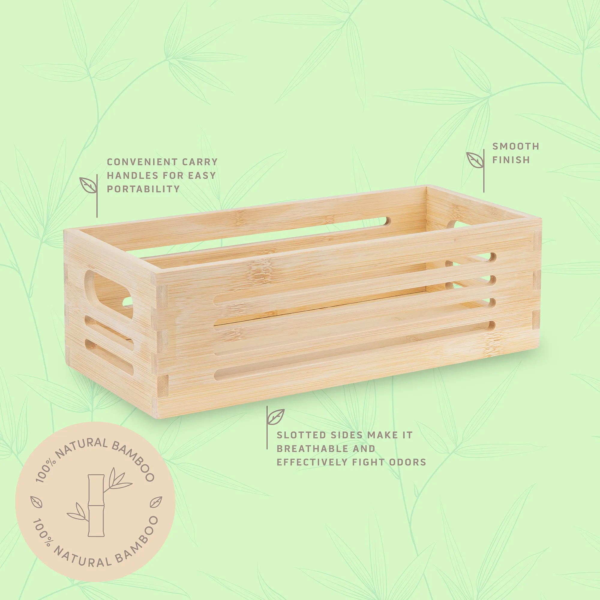 Wooden Storage Bin - Natural Extra Small (Wholesale)