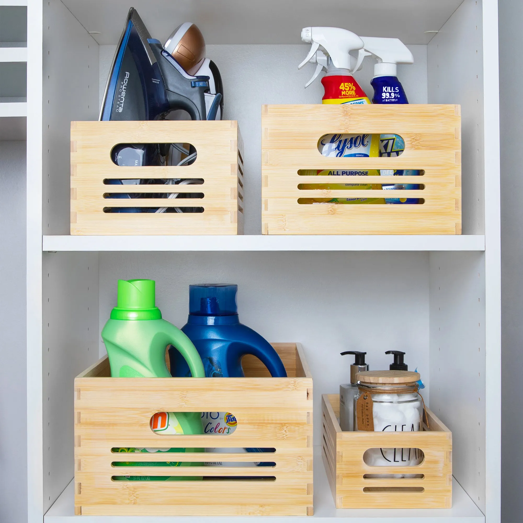 Wooden Storage Bin - Natural Large (Wholesale)