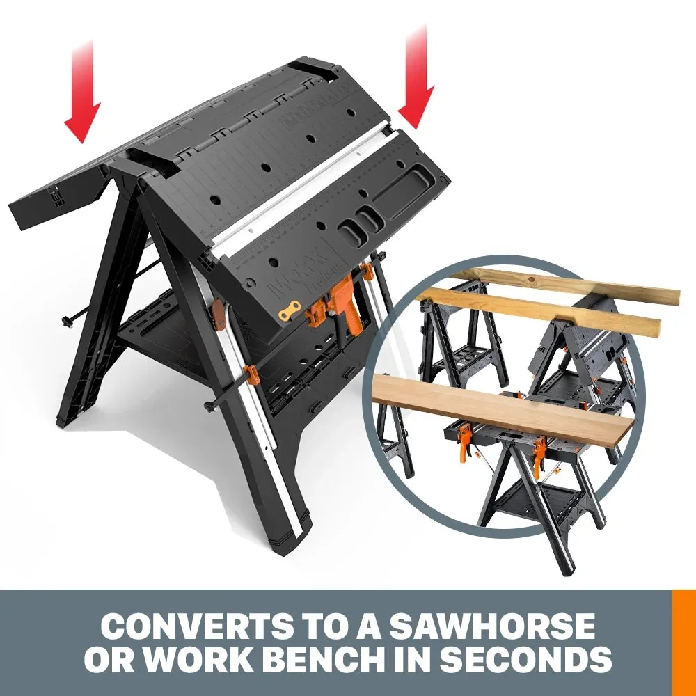 Worx WX051 Pegasus Folding Work Table & Sawhorse